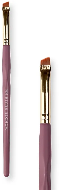 Wonder Lashes Wonder Brush 4 Small Angled Brush Četkica za obrve i trepavice №4, ljubičasta