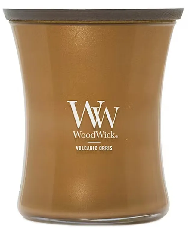WoodWick Precious Metals Collection Volcanic Orris Aromatična sveća „Volcanic Orris”