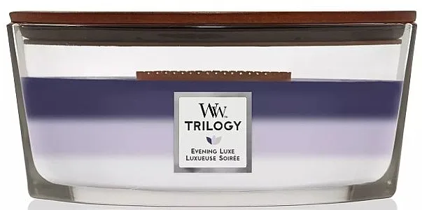 WoodWick Trilogy Ellipse Evening Luxe Candle Mirisna sveća