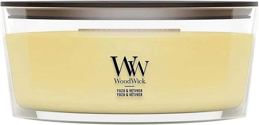 WoodWick Yuzu &amp; Vetiver Aromatična sveća