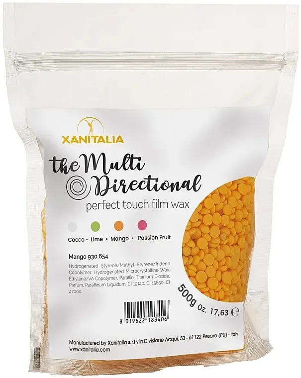 Xanitalia The Multidirectional Perfect Touch Film Wax Mango Vosak za depilaciju u granulama Mango