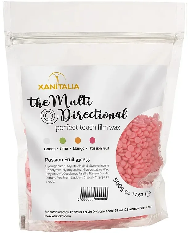 Xanitalia The Multidirectional Perfect Touch Film Wax Passion Fruit Vosak u granulama za depilaciju Marakuja