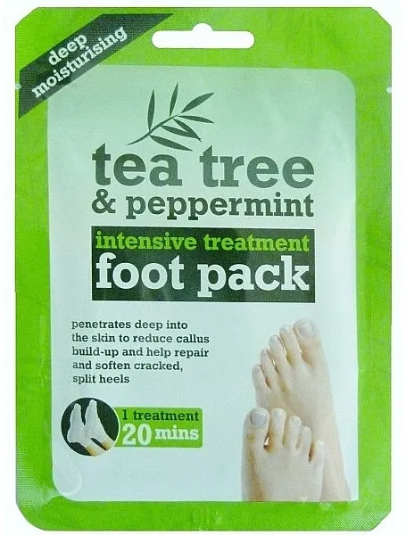 Xpel Marketing Ltd Tea Tree &amp; Peppermint Deep Moisturising Foot Pack Maska za čarape za stopala