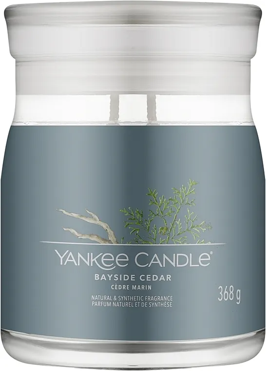 Yankee Candle Bayside Cedar Mirisna svijeća u teglici "Cedar", 2 fitilja