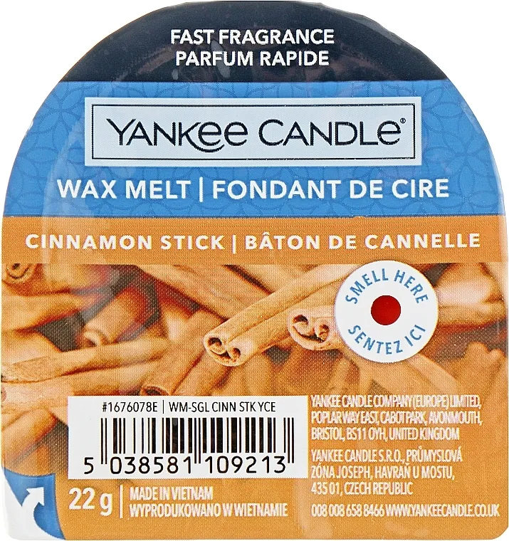 Yankee Candle Cinnamon Stick Wax Melt Aromatični vosak