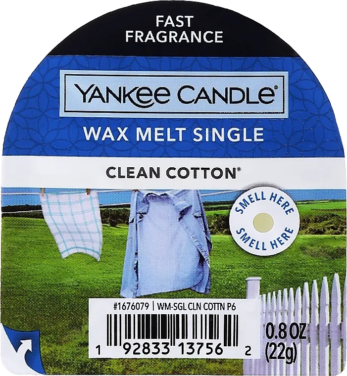 Yankee Candle Clean Cotton Tarts Wax Melts Aromatični vosak
