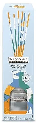 Yankee Candle Home Inspiration Soft Cotton Reed Diffuser Difuzor mirisa Mekani Pamuk