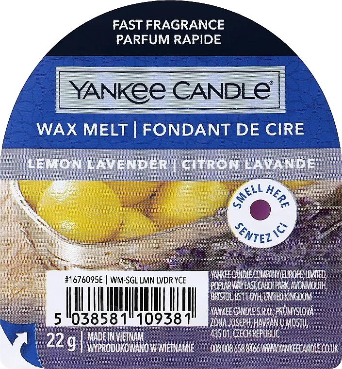 Yankee Candle Lemon Lavender Wax Melt Aromatični vosak