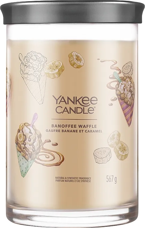 Yankee Candle Singnature Mirisna sveća u čaši "Banoffee Waffle", 2 fitilja