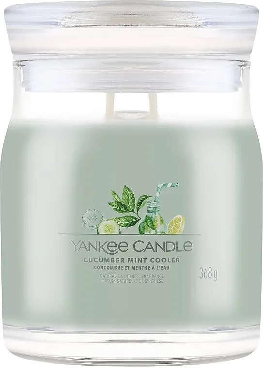 Yankee Candle Singnature Mirisna svijeća u staklenci "Cooler Mint Cooler", 2 fitilja