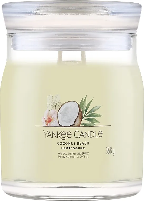 Yankee Candle Singnature Mirisna svijeća u staklenku "Coconut Beach", 2 fitilja