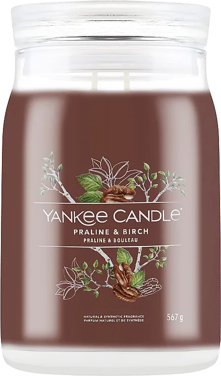 Yankee Candle Singnature Mirisna svijeća u teglici "Praline &amp; Birch", 2 fitilja