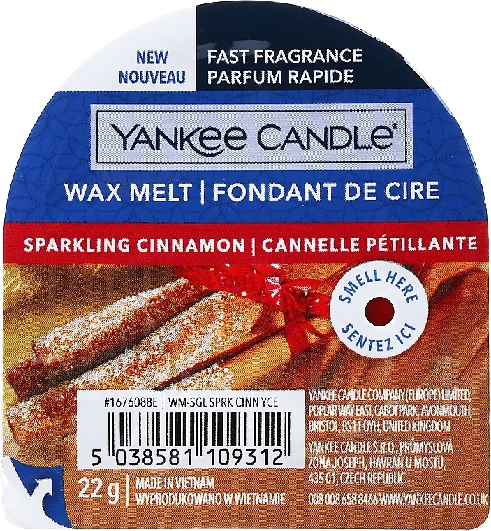 Yankee Candle Sparkling Cinnamon Tarts Wax Melts Aromatični vosak