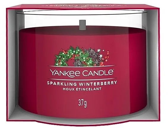 Yankee Candle Sparkling Winterberry Mirišljava minijaturna sveća u staklu