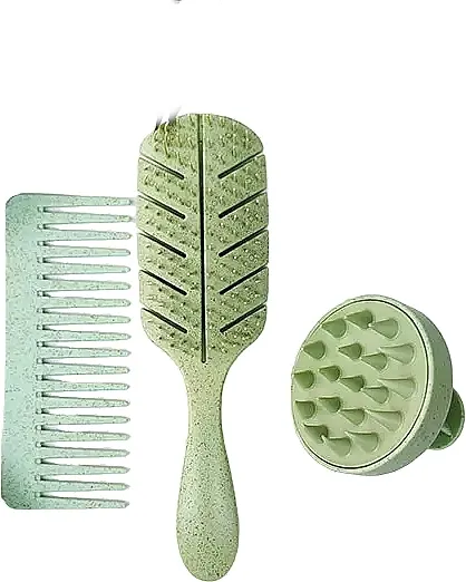 Yeye (massager/1pc + brush/1pc + comb/1pc + bag/1pc) Set