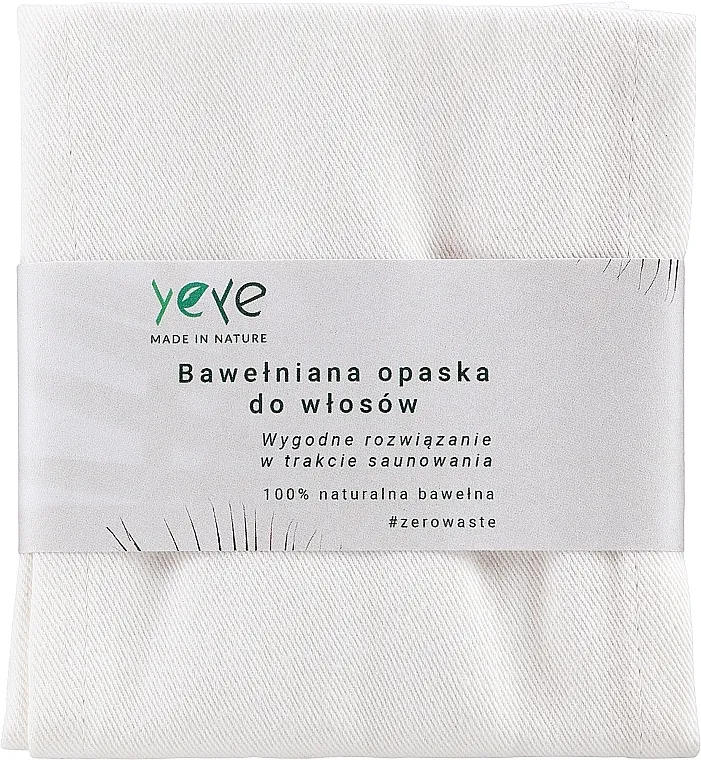 Yeye Pamučna traka za glavu, ekru