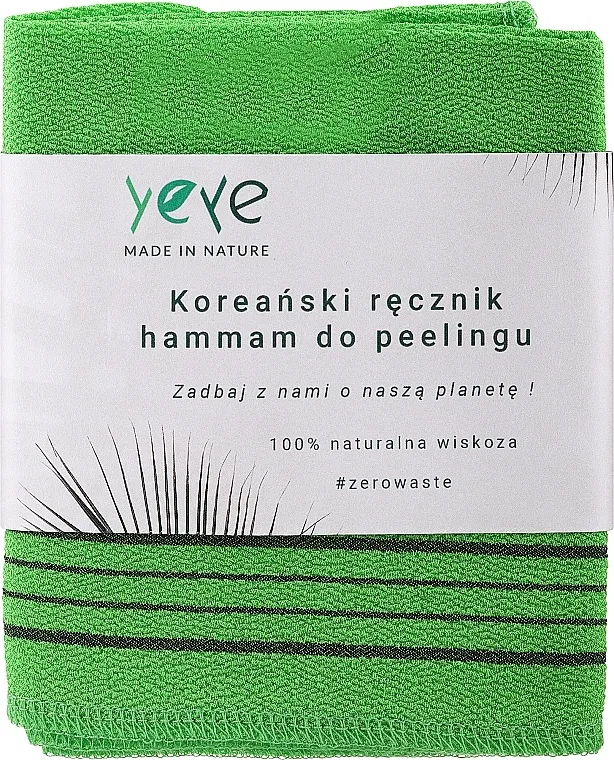 Yeye Peškir za hamam i piling, zelen