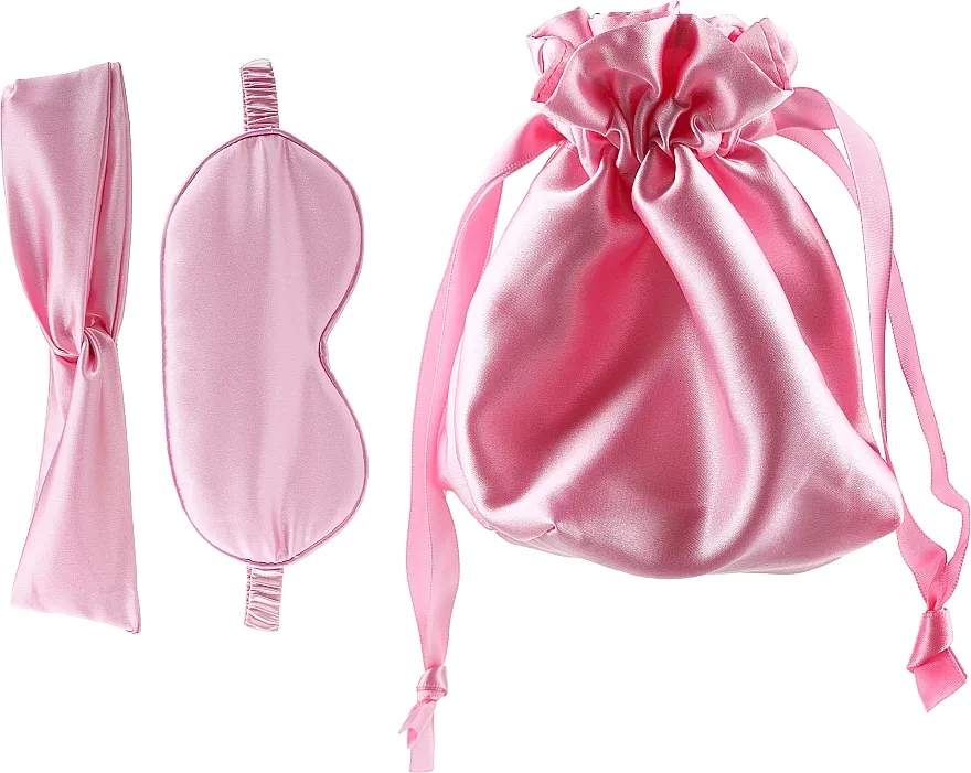 Yeye Pink (sleep/mask/1pc + headband/1pc + pouch/1pc) Sleeping set