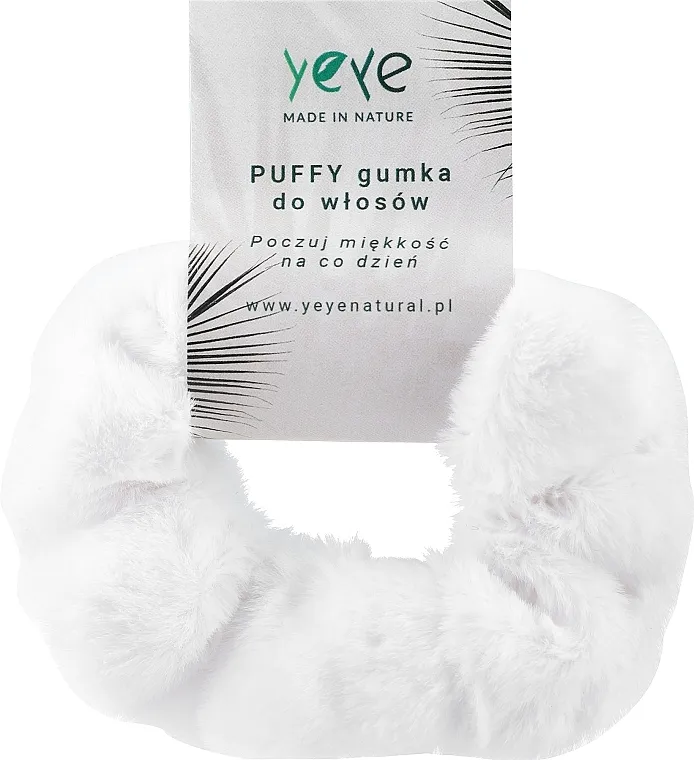 Yeye Puffy Gumica za kosu, bijela