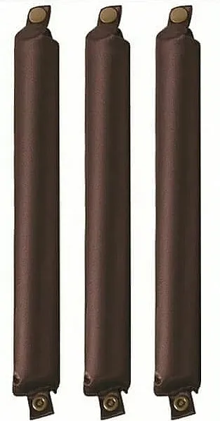 Yeye Satin Set satenskih valjaka, 3 komada, braon