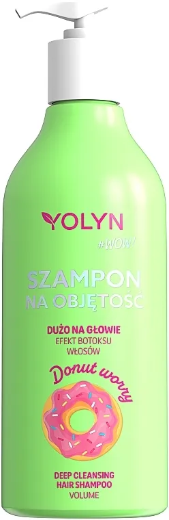 Yolyn Wow Donut Worry Deep Cleansing Hair Shampoo Volume Dubinsko čisti šampon za volumen kose