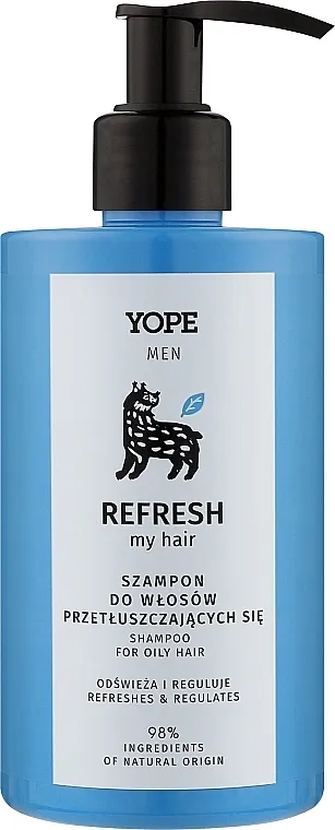Yope Men Refresh My Hair Szampon Šampon za masnu kosu