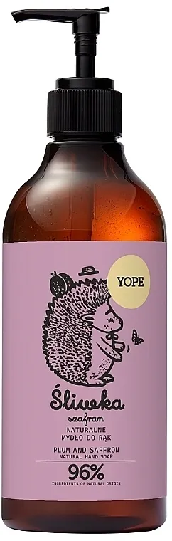 Yope Plum And Saffron Natural Hand Soap Prirodni sapun za ruke Šljiva i šafran