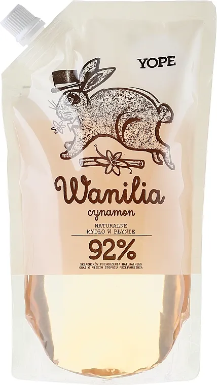 Yope Vanilla &amp; Cinnamon Natural Liquid Soap Refill Pack Tekući sapun "Vanilija" (doypack)