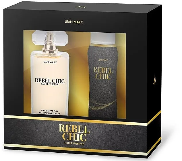 Zestaw (edp/100ml + b/spray/150ml) Jean Marc Rebel Chic