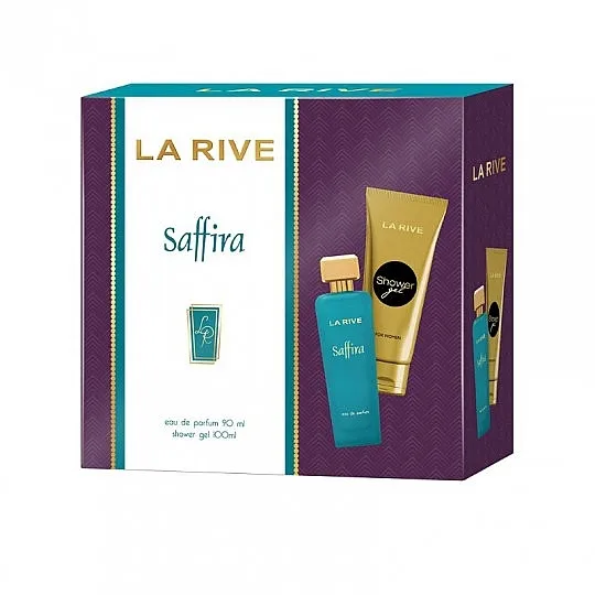 Zestaw (edp/90ml + gel za tuširanje/100ml) La Rive Saffira