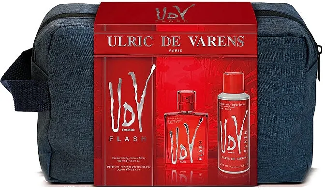 Zestaw (edt/100ml + deo/200ml + torba) Ulric de Varens UDV Flash