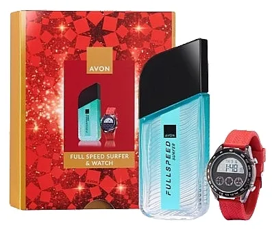 Zestaw (edt/100ml + sat/1 kom) Avon Full Speed Surfer