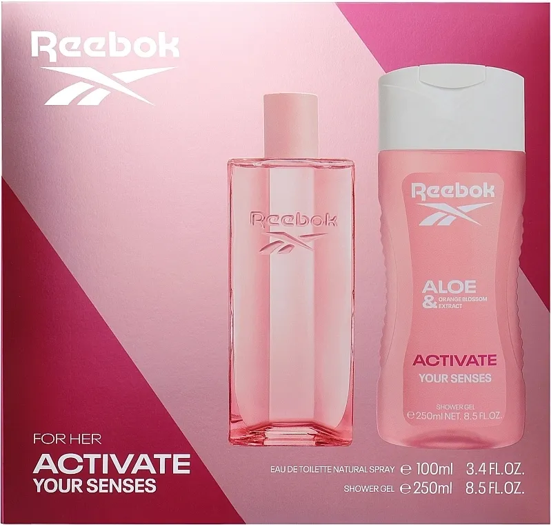 Zestaw (edt/100ml + sh/gel/250ml) Reebok Activate Your Senses