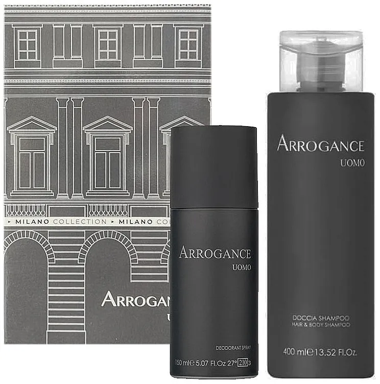 Zestaw (h/b/shmp/400ml + deo/150ml) Arrogance Uomo