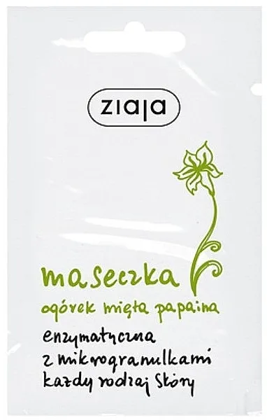 Ziaja Cucumber and Mint Enzymatic Mask With Granule Maska za lice