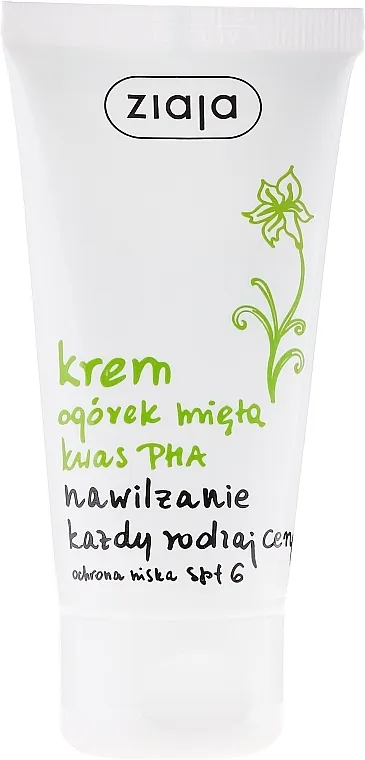 Ziaja Cucumber and Mint Moisturizing Day Cream SPF6 Krema za lice