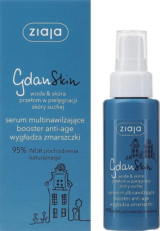Ziaja GdanSkin Multi-Moisturizing Serum Booster Serum za lice protiv starenja