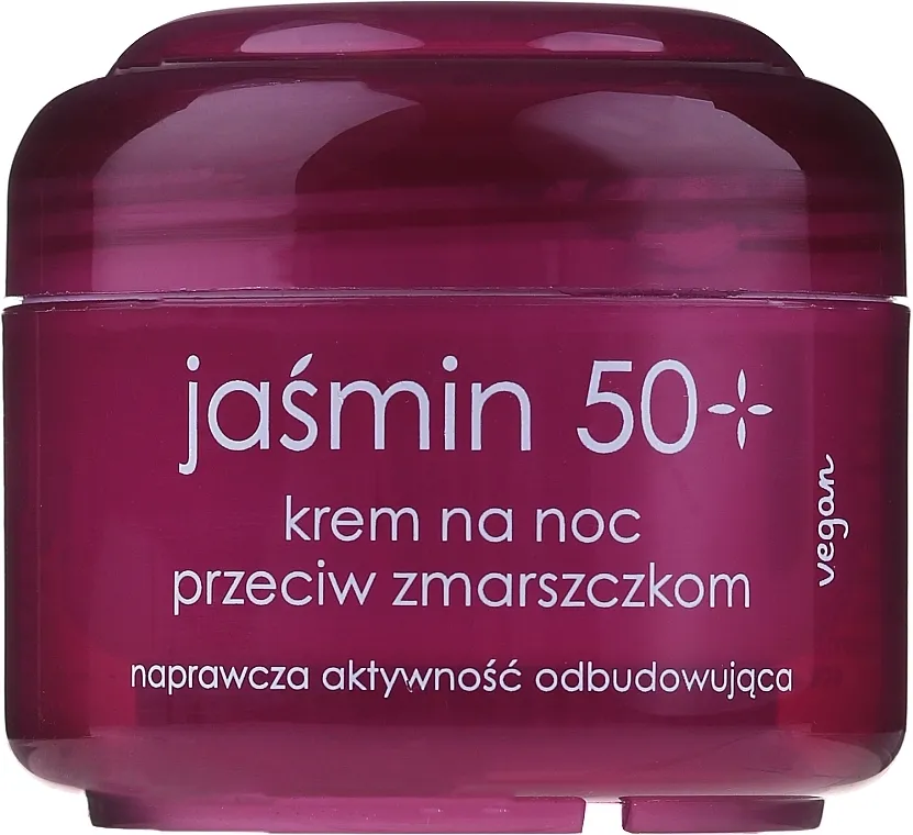 Ziaja Jasmine 50+ Night Cream Noćna krema protiv bora