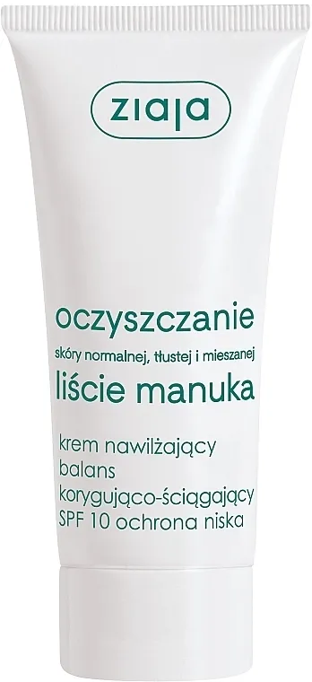 Ziaja Manuka Tree Purifying Normalising Day Cream SPF10 Dnevna normalizirajuća krema za lice "Manuka listovi"