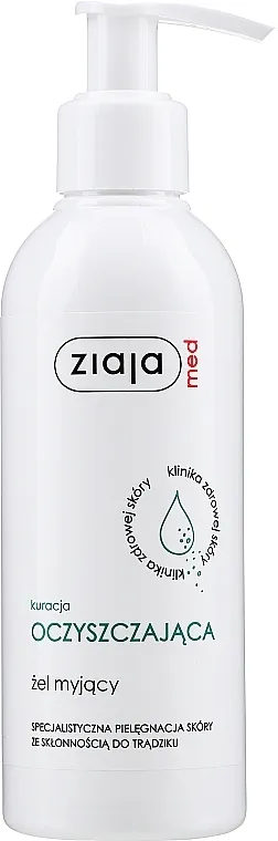 Ziaja Med Cleansing Gel Antibacterial For Teens &amp; Adults Antibakterijski gel za čišćenje za tinejdžere i odrasle