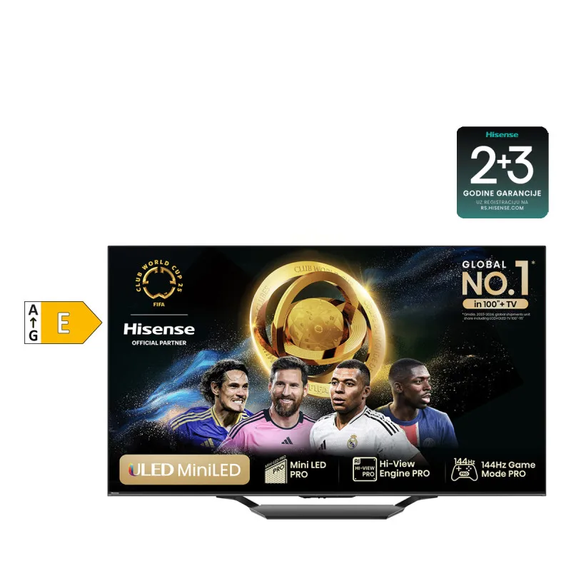 Hisense televizor 55U7NQ Mini LED Smart + poklon soundbar HS3100