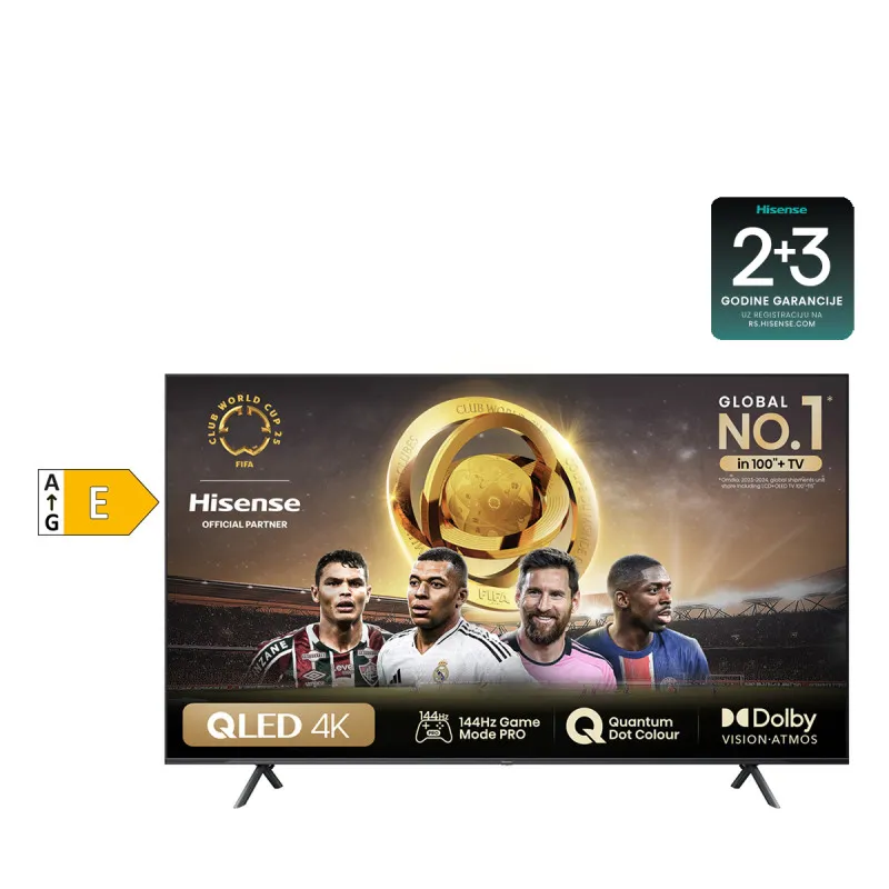 Hisense televizor 85E7NQ PRO QLED Smart + poklon soundbar HS3100