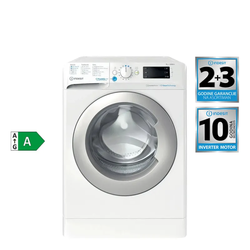 Indesit mašina za pranje veša BWE91496XWSV EE