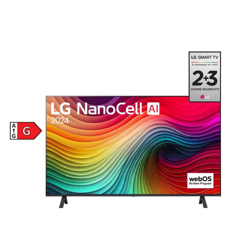 LG televizor LED 43NANO81T3A 4K 43" UHD SMART NANO CELL ...LG televizor LED 43NANO81T3A 4K 43" UHD SMART NANO CELL WEBOS crna