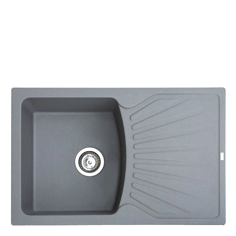 Metalac granitna usadna sudopera xQuadro Plus grafit 770x500 Ø90