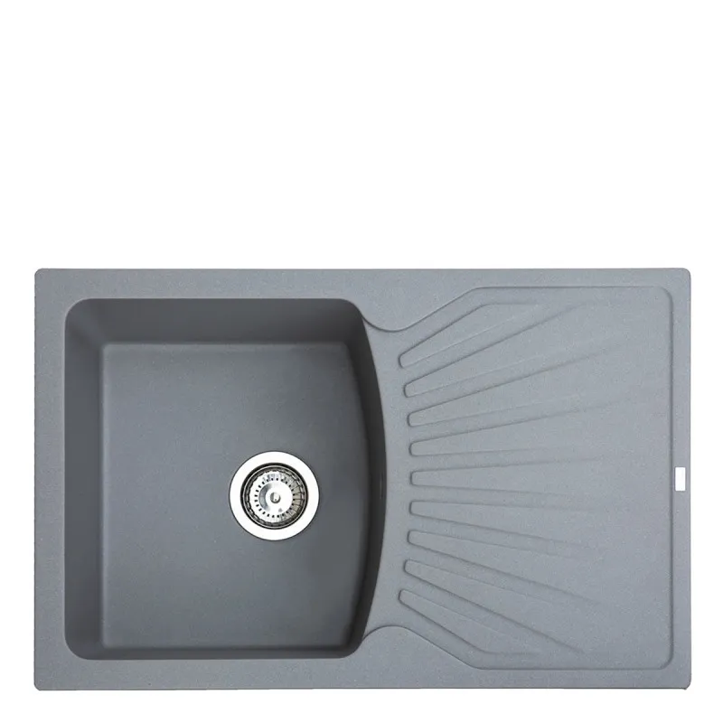 Metalac granitna usadna sudopera xQuadro Plus grafit 770x500 Ø90