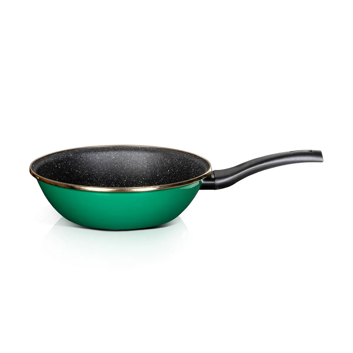 Metalac tiganj wok GRANIT INDUCTION ZELENI BOR 28cm/3,5lit