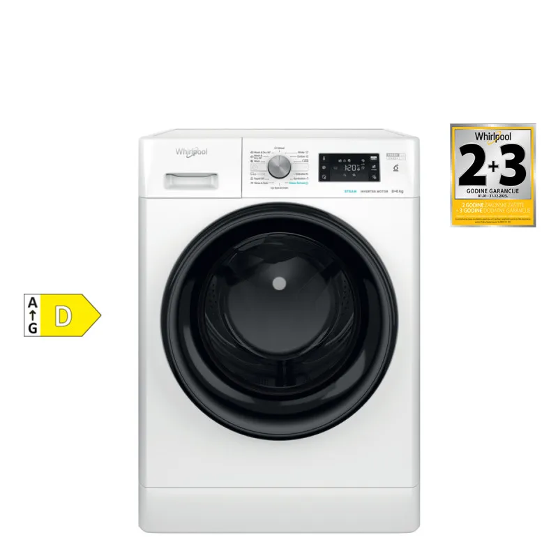Whirlpool mašina za pranje i sušenje veša FFWDB 864349 BV EE