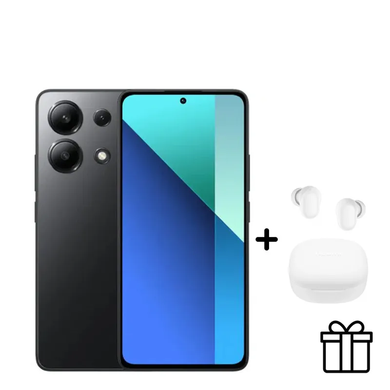 Xiaomi Redmi Note 13 mobilni telefon 8GB 256GB crna + ...Xiaomi Redmi Note 13 mobilni telefon 8GB 256GB crna + poklon slušalice bubice Xiaomi Redmi Buds Play bele
