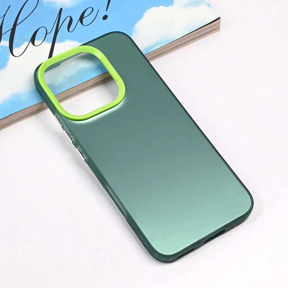Maska Clear za Honor 400 Lite zelena